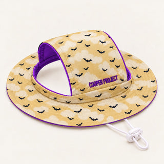 Cloudy Bats Dog Bucket Hat, shown on its own