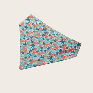 Hemp Leaf Dog Bandana, shown on its own