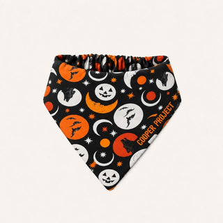 Pumpkin Moon Dog Bandana, shown on its own
