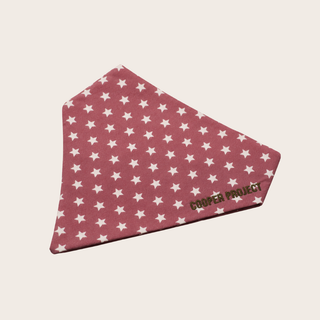 Rose Star Dog Bandana, shown on its own