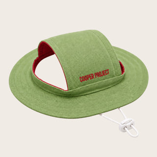 Sage Dog Bucket Hat — Red Lining, shown on its own
