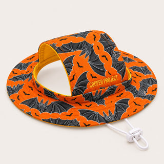 Vintage Bats Dog Bucket Hat, shown on its own